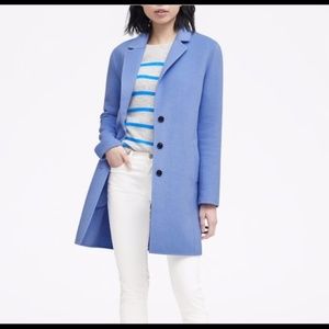 NWOT Banana Republic Baby Blue Wool Coat